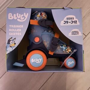 Kids Trainer Roller Skates - Blue and Orange